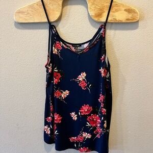 Papermoon Floral Cami Top V-Neck Sleeveless‎ Casual Blouse 2X